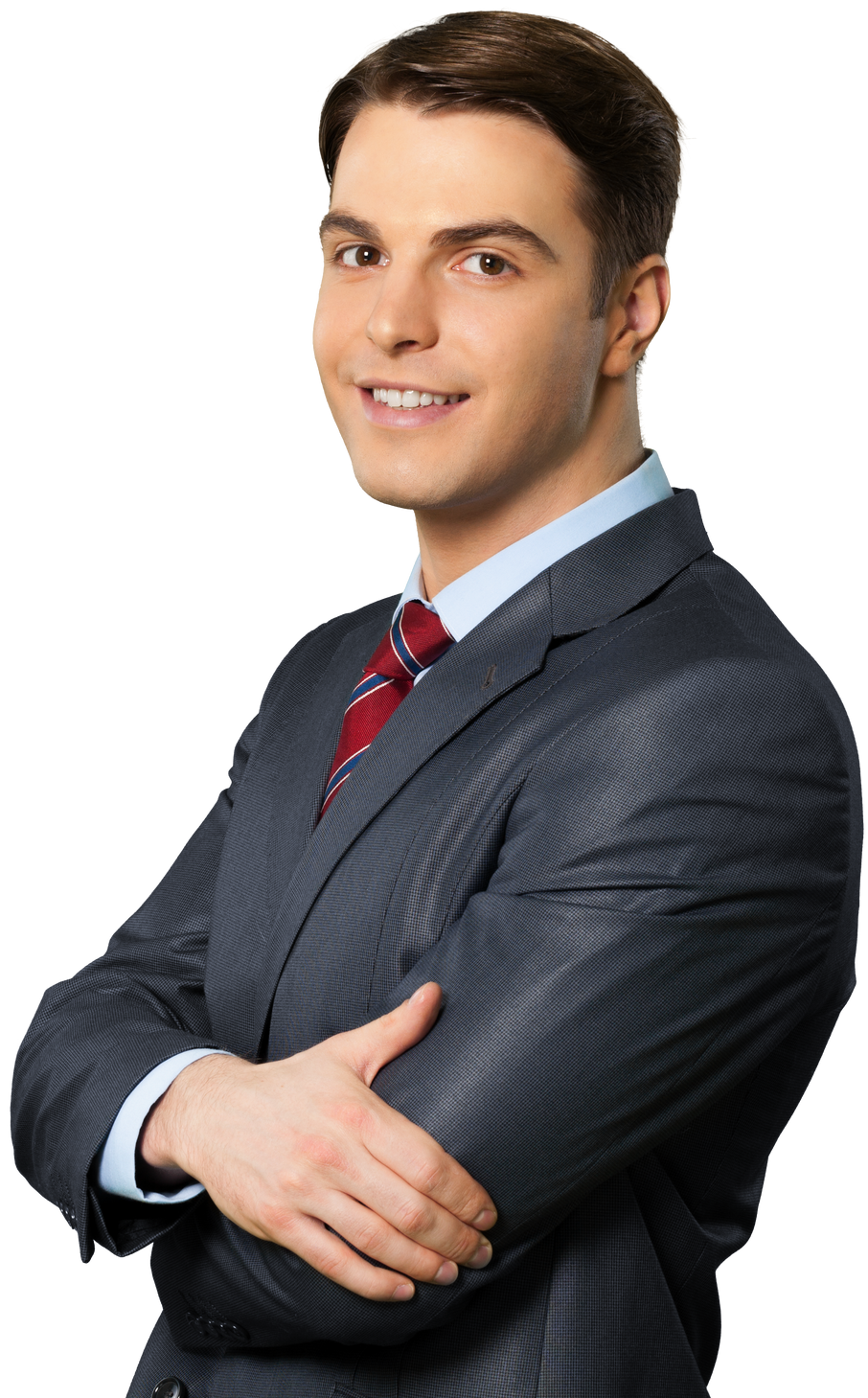 Friendly Businessman Standing 